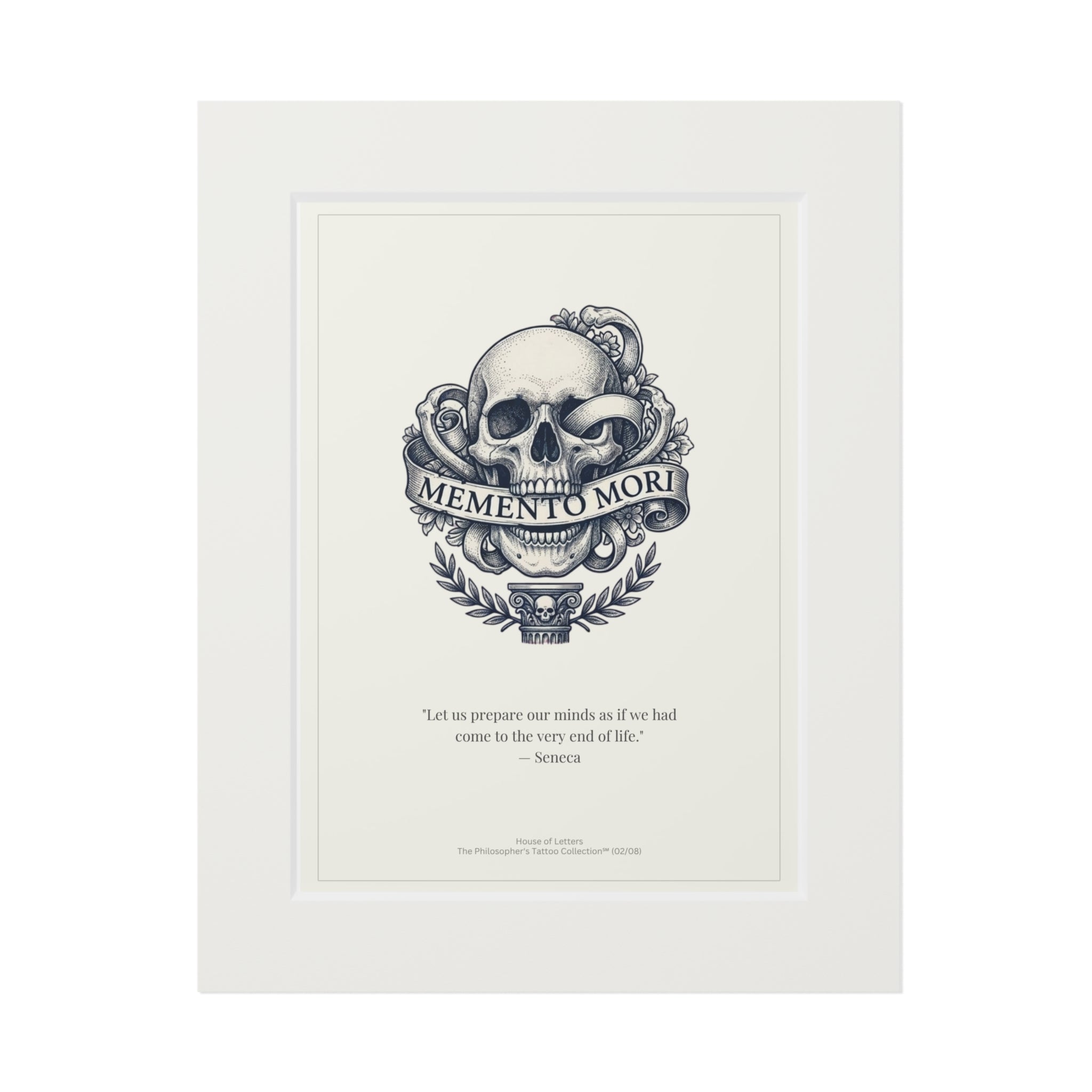 Memento Mori — Seneca Skull Fine Art Print