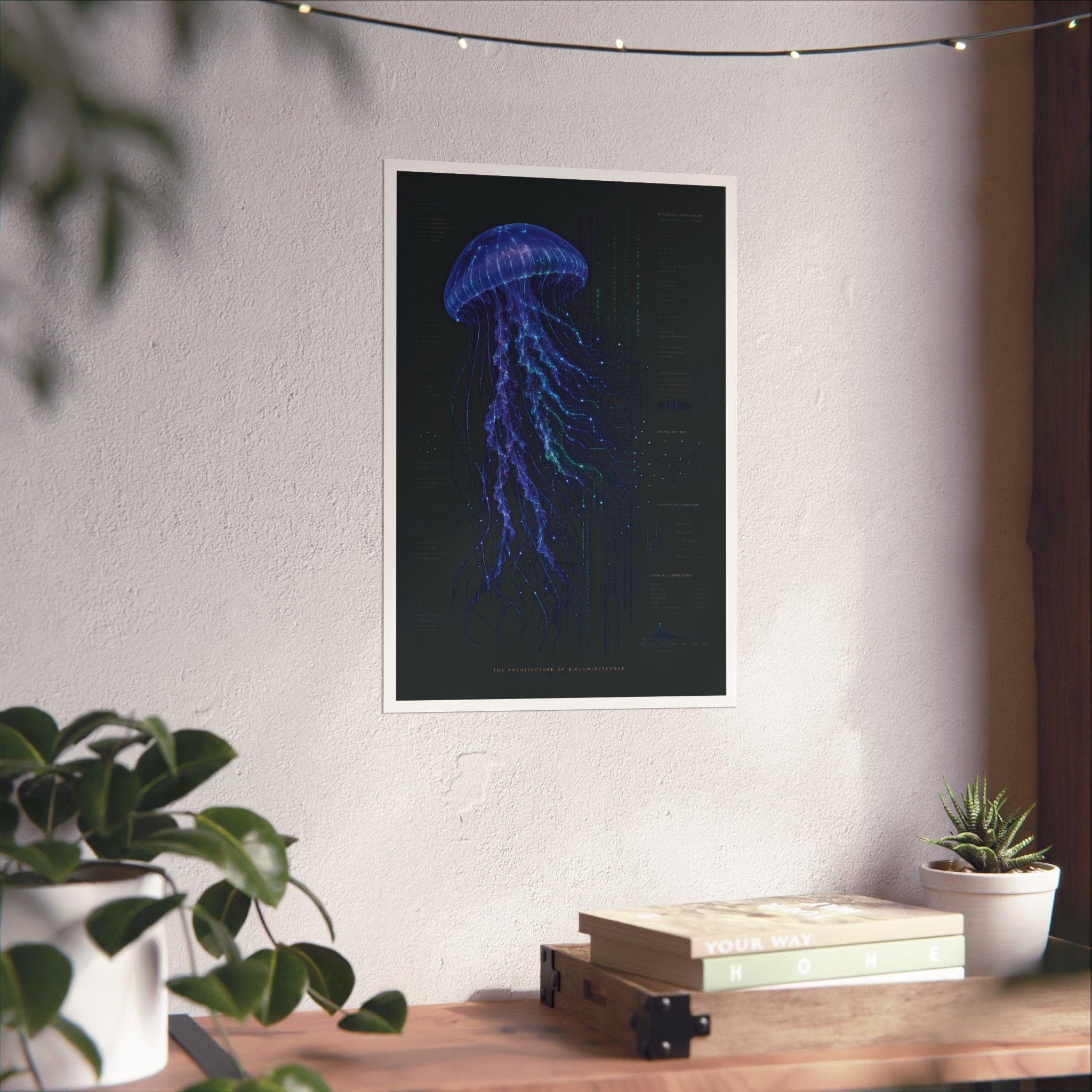 The Architecture of Bioluminescence — Marine Biology Data Print | House of Letters