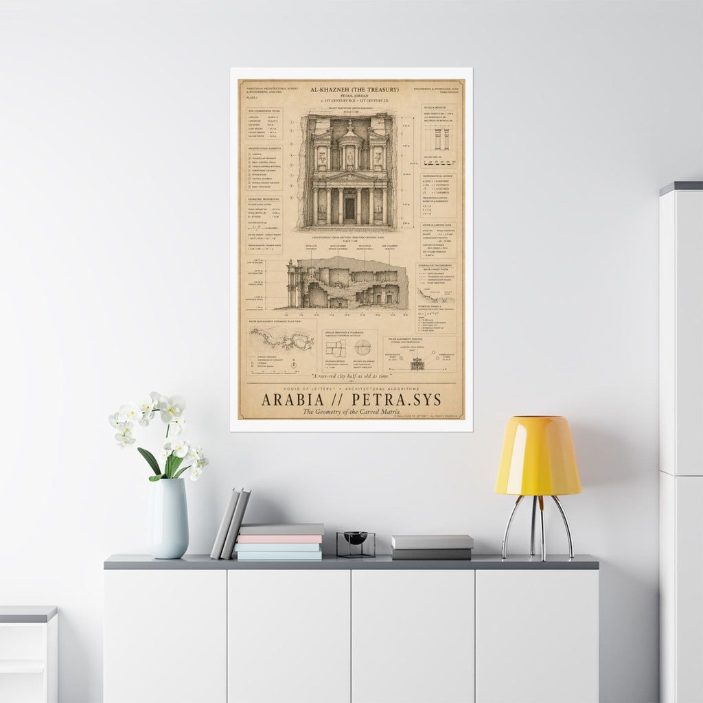 Arabia // Petra.Sys Architectural Blueprint Print — The Architectural Algorithms Series (Edition 4 of 7)