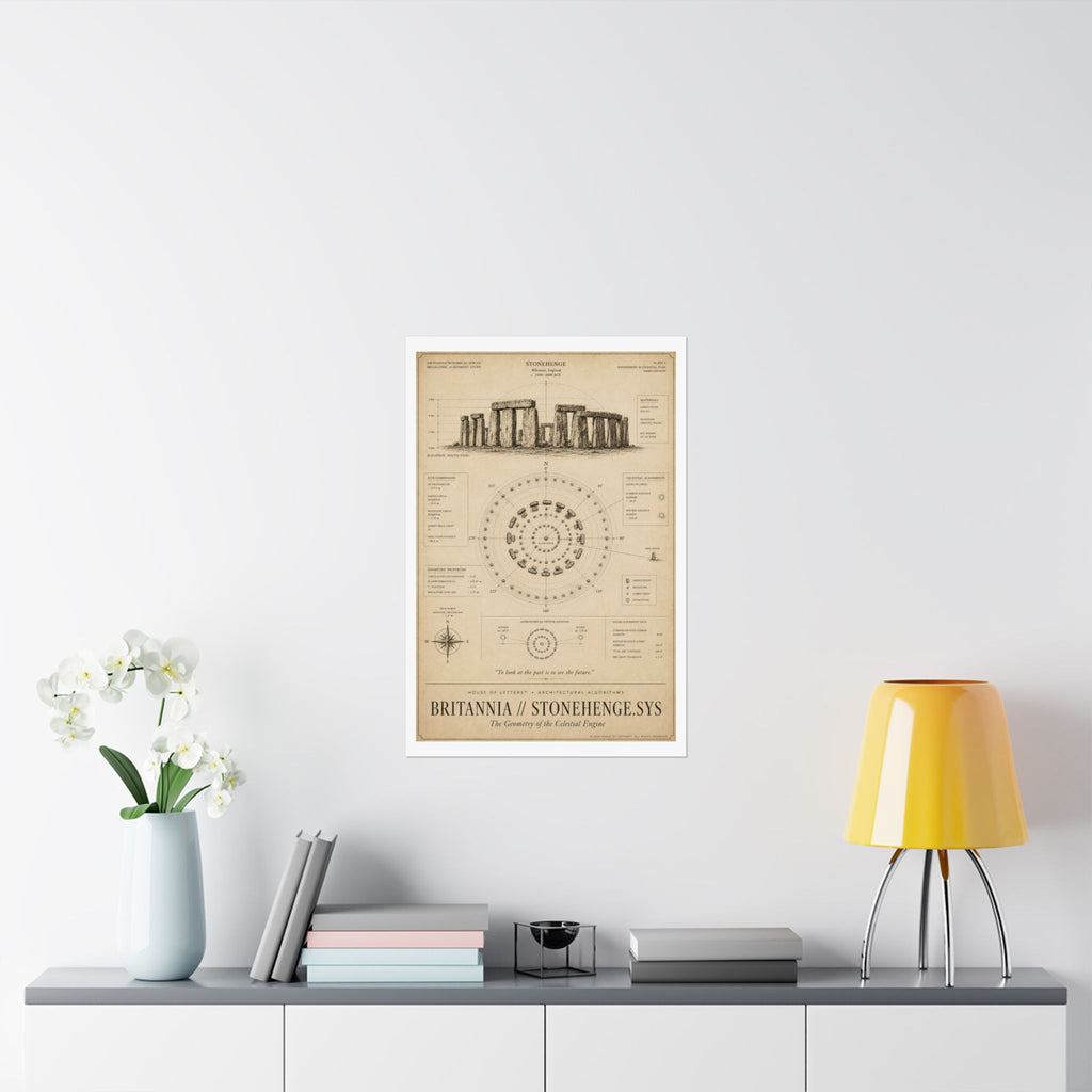 Britannia // Stonehenge.Sys Architectural Blueprint Print — The Architectural Algorithms Series (Edition 2 of 7)