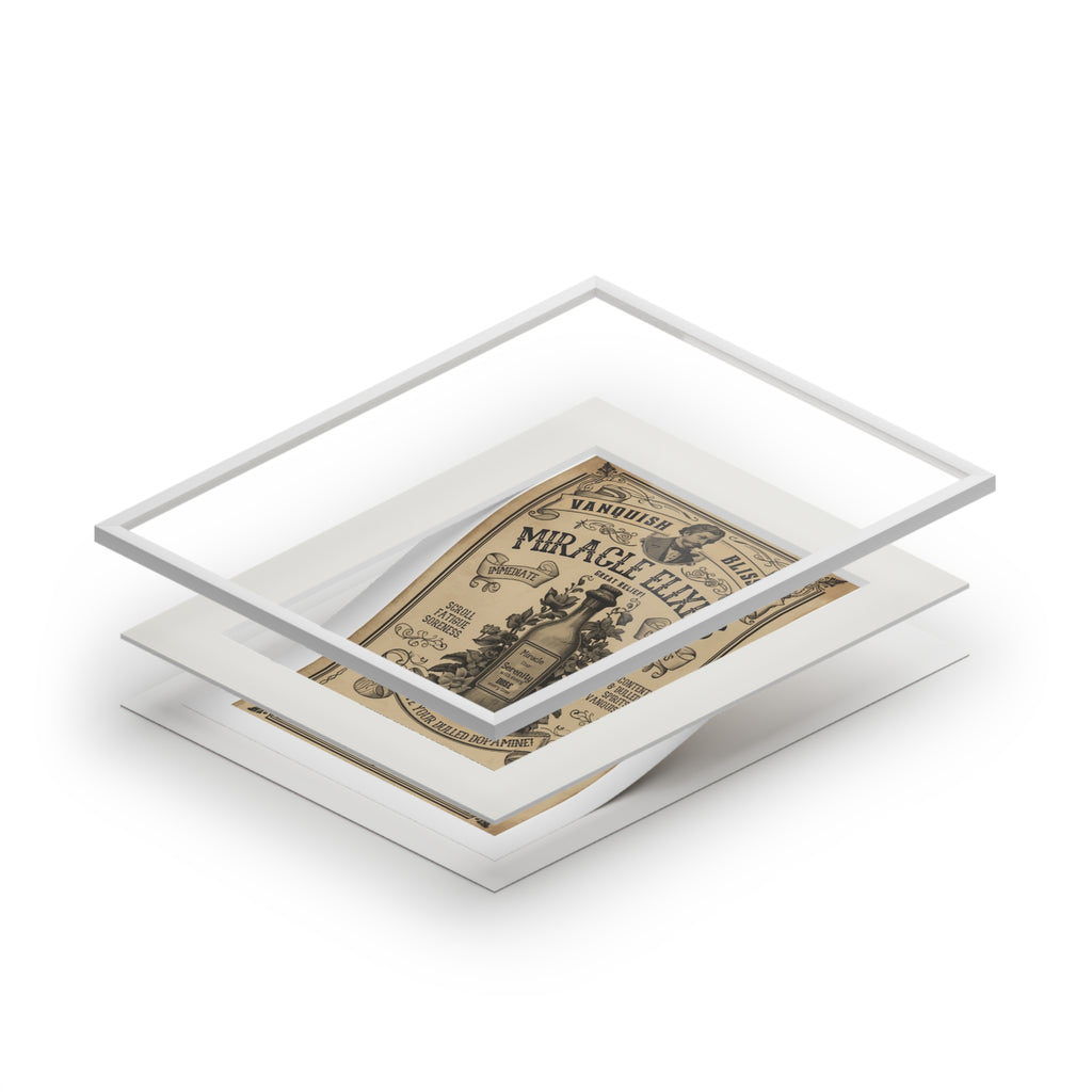 Vanquish Scroll Fatigue (Miracle Elixirs No. 01) — Satirical Fine Art Print