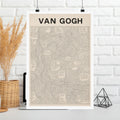 Van Gogh Coded Art Print | Abstract Programmed Flowchart Poster | Tech & Fine Art Fusion