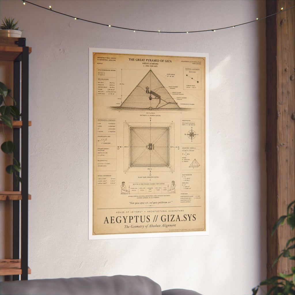 Aegyptus // Giza.Sys Architectural Blueprint Print — The Architectural Algorithms Series (Edition 3 of 7)
