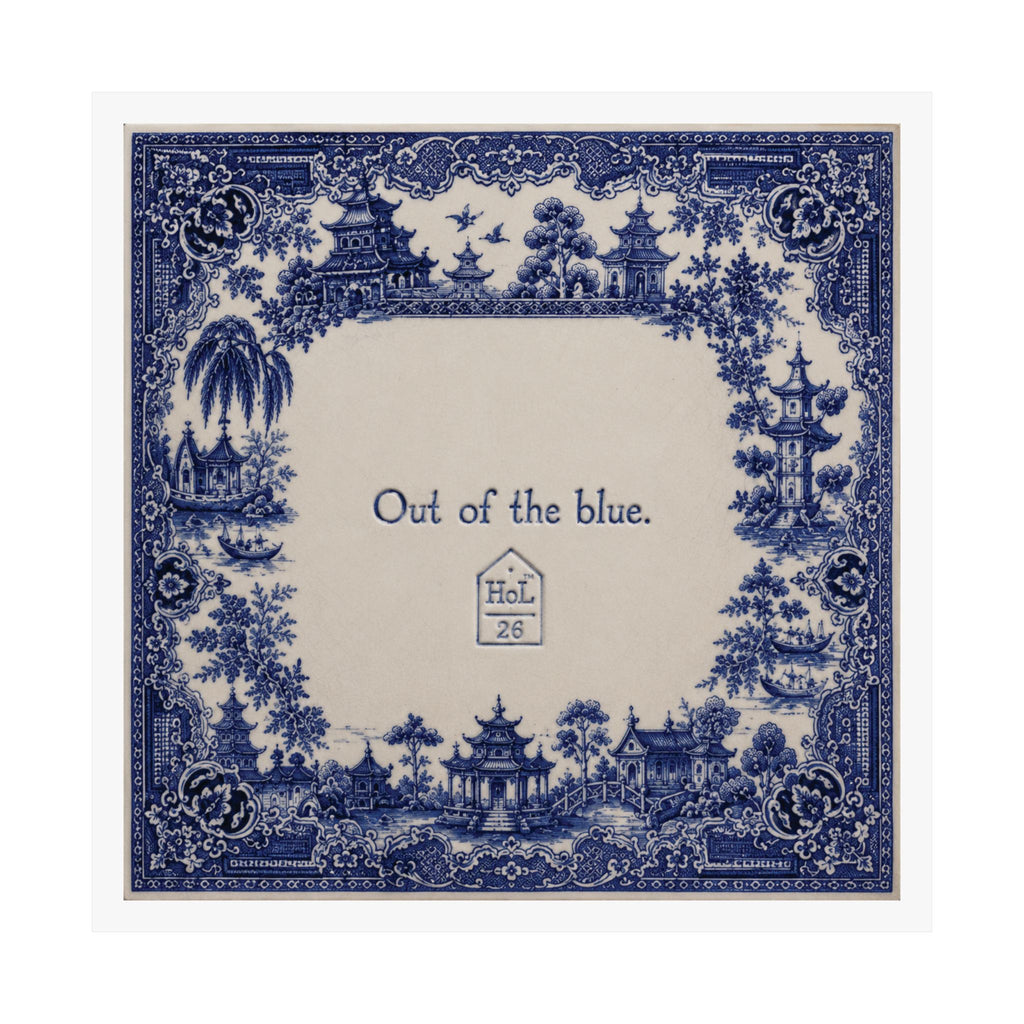 Out of the Blue – Contemporary Chinoiserie Art Print