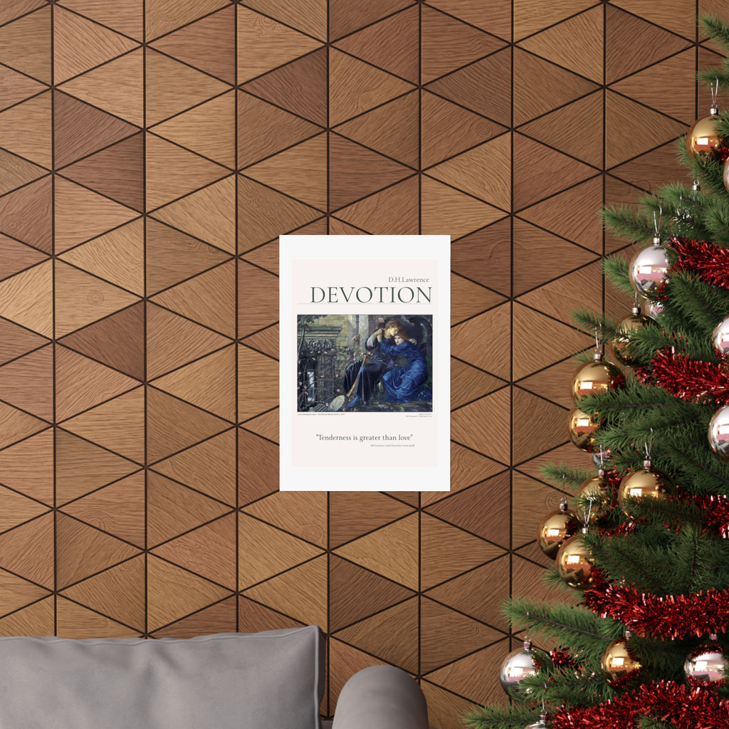DH Lawrence — 'Devotion' Literary Art Poster