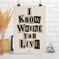 I Know Where You Live