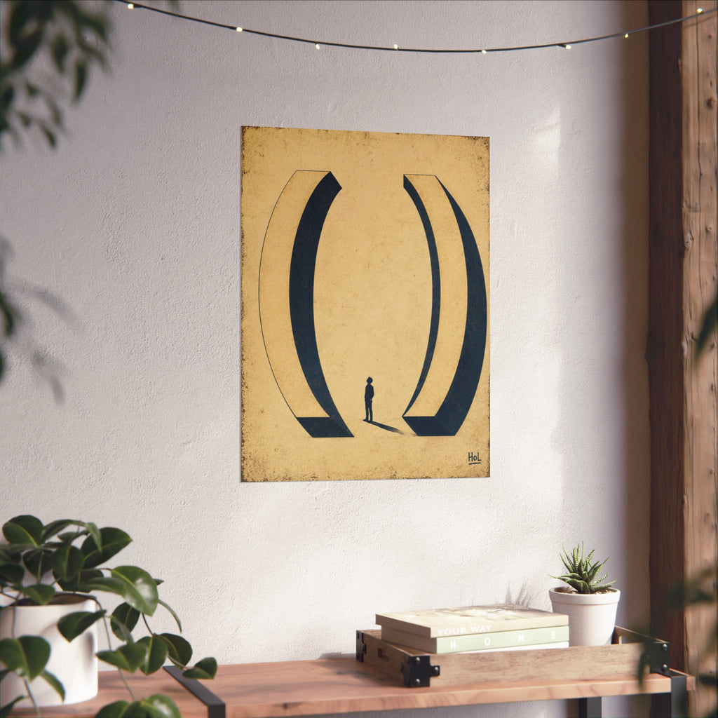 Matte Poster — Minimalist Surreal Archway Art Print