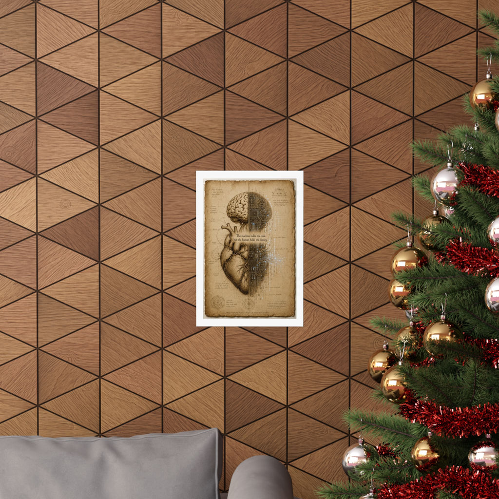 Renaissance AI Manifesto Poster — Vintage Da Vinci Sketch Wall Art