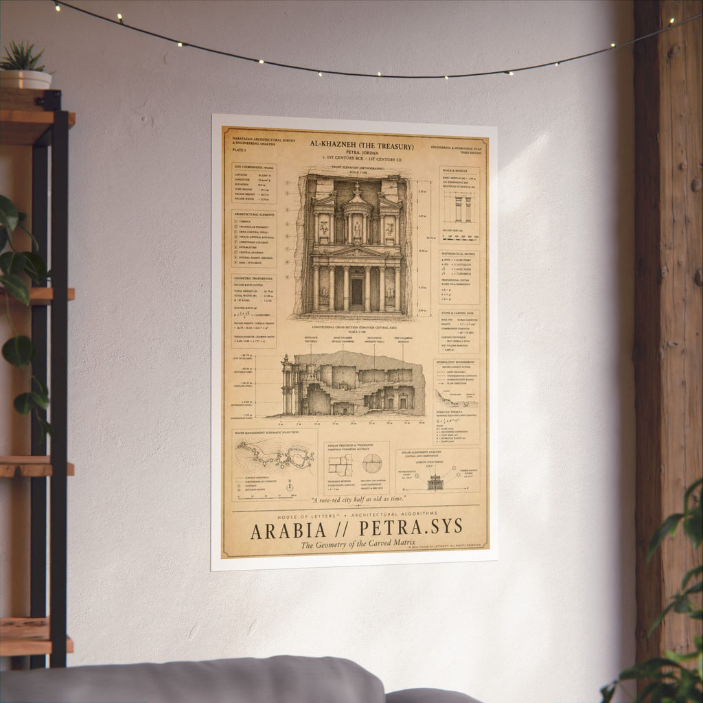 Arabia // Petra.Sys Architectural Blueprint Print — The Architectural Algorithms Series (Edition 4 of 7)