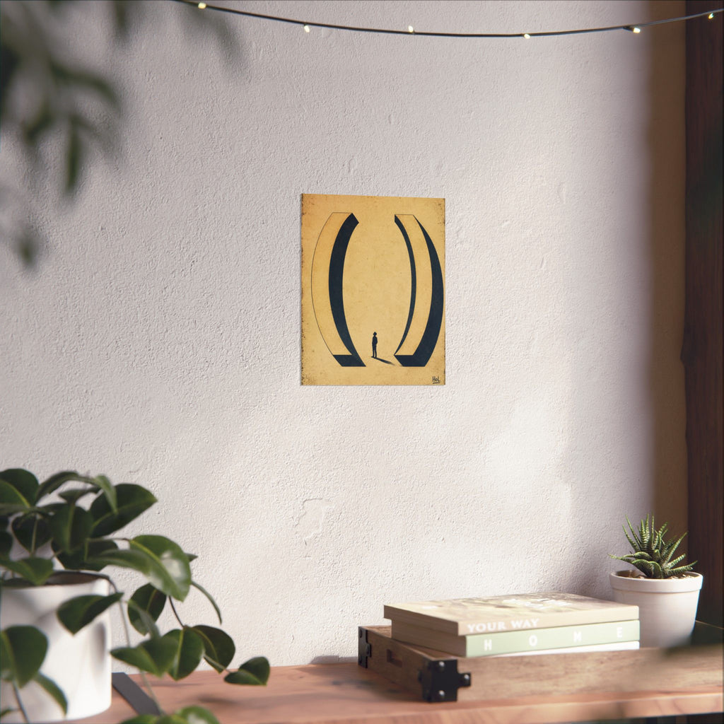 Matte Poster — Minimalist Surreal Archway Art Print