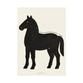 Fine Art Poster — Minimalist Horse Wall Art Print “The soul is healed by being with horses”