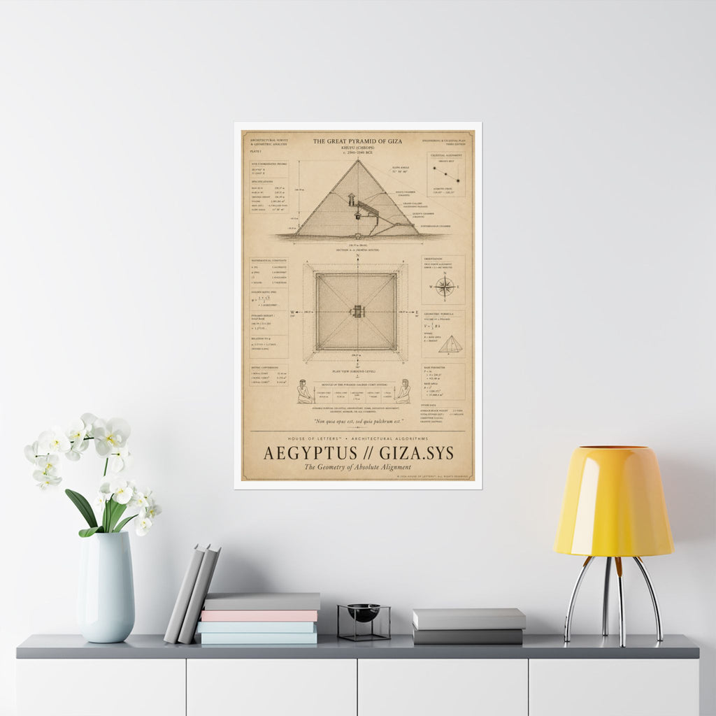 Aegyptus // Giza.Sys Architectural Blueprint Print — The Architectural Algorithms Series (Edition 3 of 7)