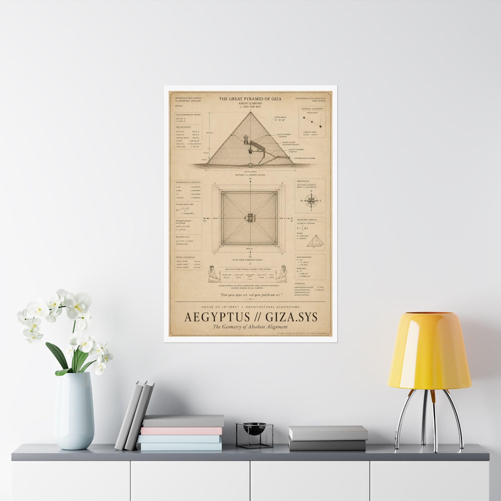 Aegyptus // Giza.Sys Architectural Blueprint Print — The Architectural Algorithms Series (Edition 3 of 7)