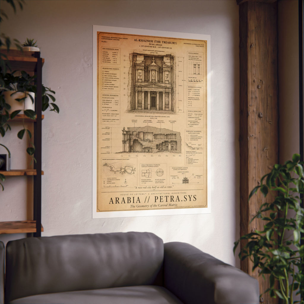 Arabia // Petra.Sys Architectural Blueprint Print — The Architectural Algorithms Series (Edition 4 of 7)