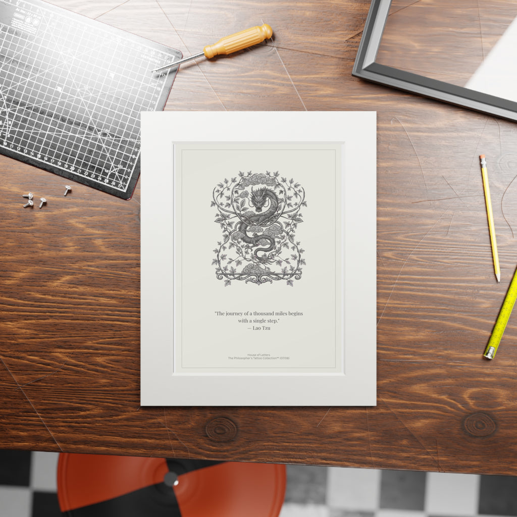 The Journey of a Thousand Miles — Lao Tzu Fine Art Print