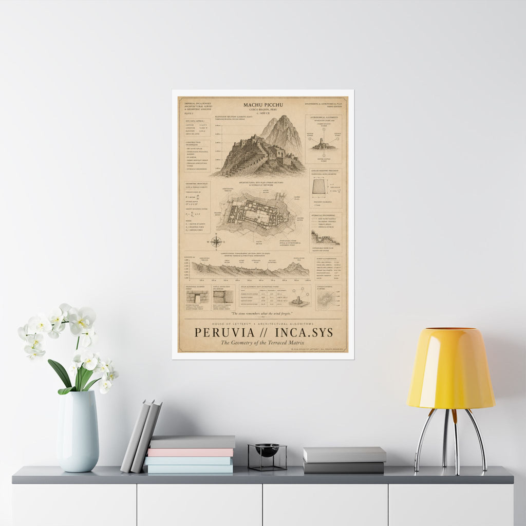 Peruvia // Inca.Sys Architectural Blueprint Print — The Architectural Algorithms Series (Edition 5 of 7)