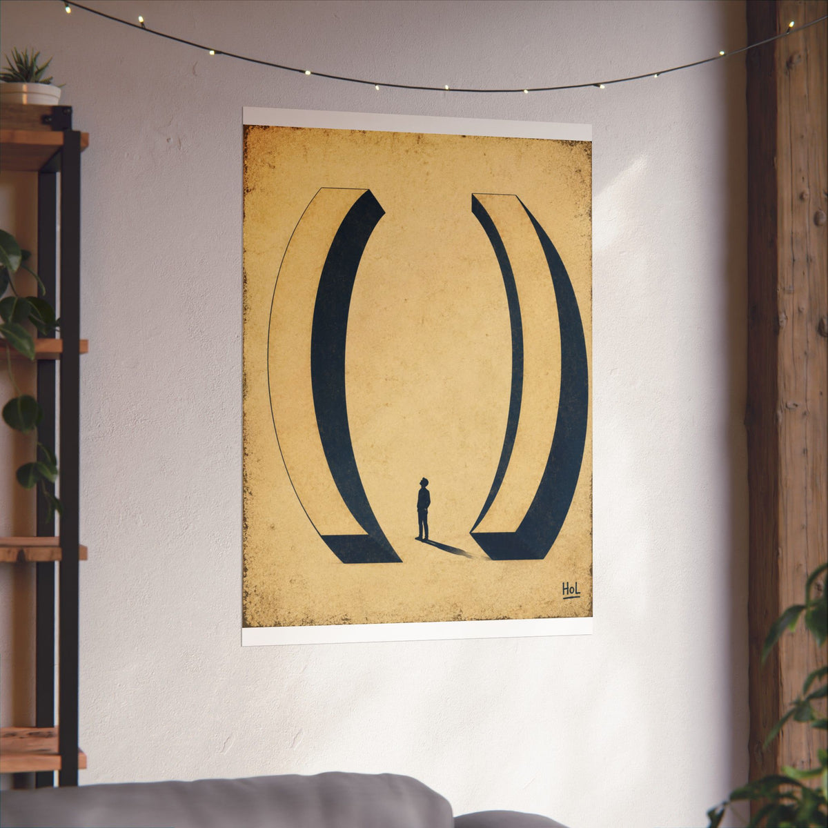 Matte Poster — Minimalist Surreal Archway Art Print