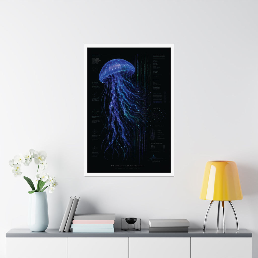 The Architecture of Bioluminescence — Marine Biology Data Print | House of Letters