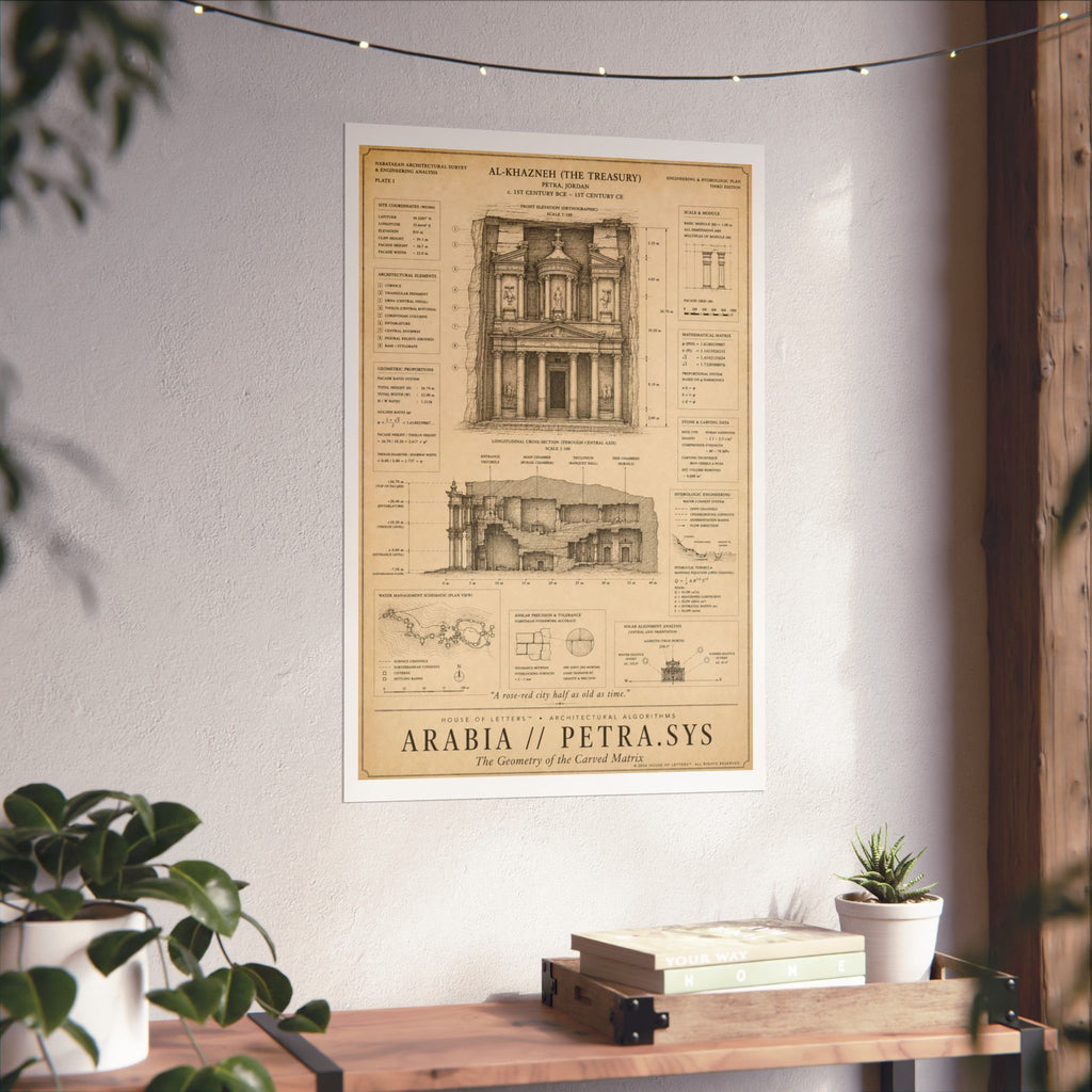 Arabia // Petra.Sys Architectural Blueprint Print — The Architectural Algorithms Series (Edition 4 of 7)