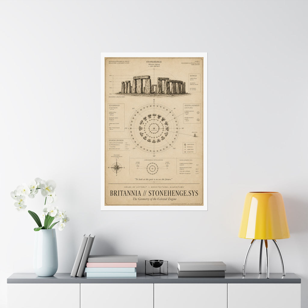 Britannia // Stonehenge.Sys Architectural Blueprint Print — The Architectural Algorithms Series (Edition 2 of 7)