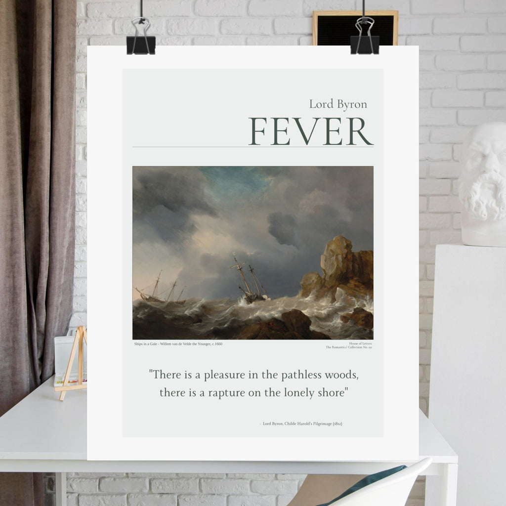Lord Byron — 'FEVER' Literary Art Poster