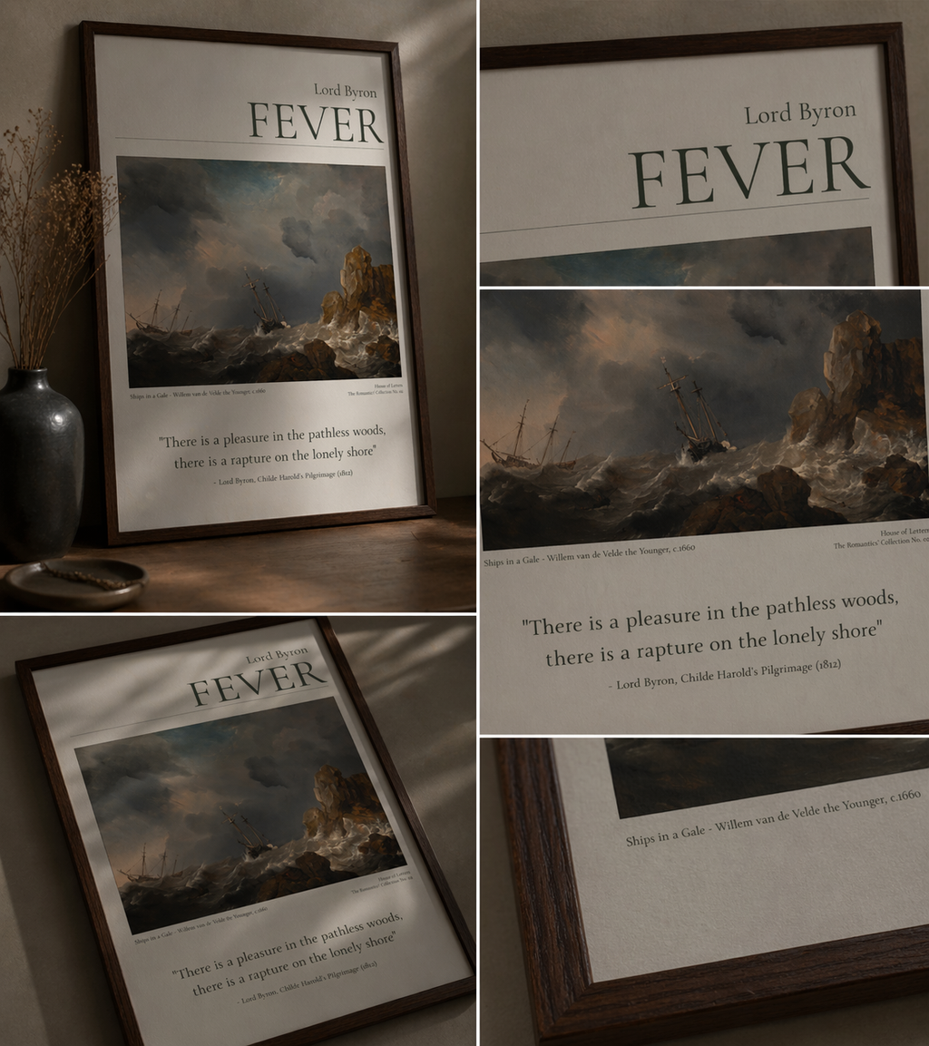 Lord Byron — 'FEVER' Literary Art Poster