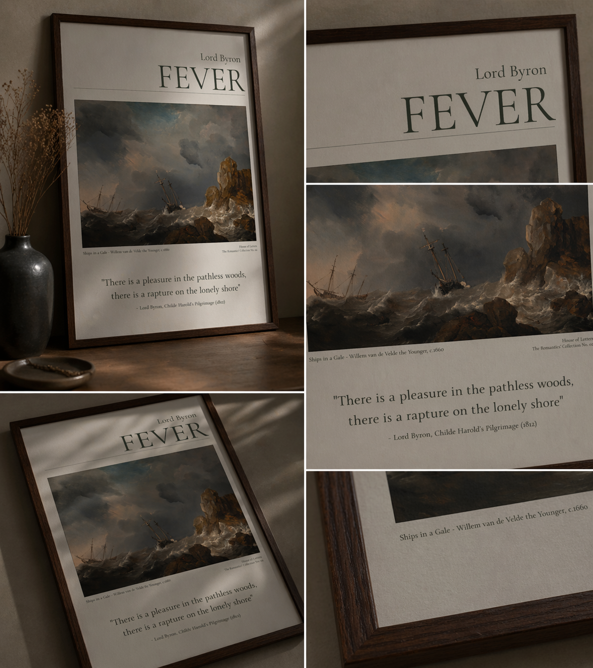 Lord Byron — 'FEVER' Literary Art Poster