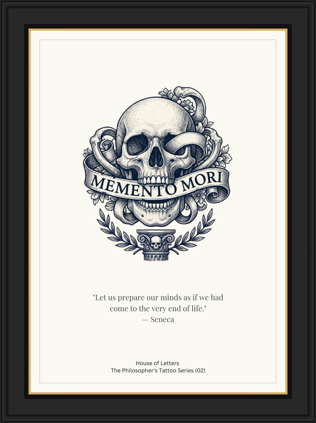 Memento Mori — Seneca Skull Fine Art Print