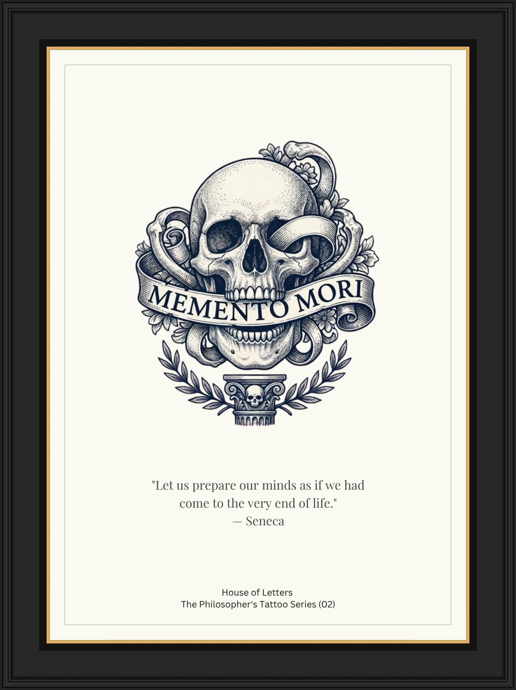 Memento Mori — Seneca Skull Fine Art Print