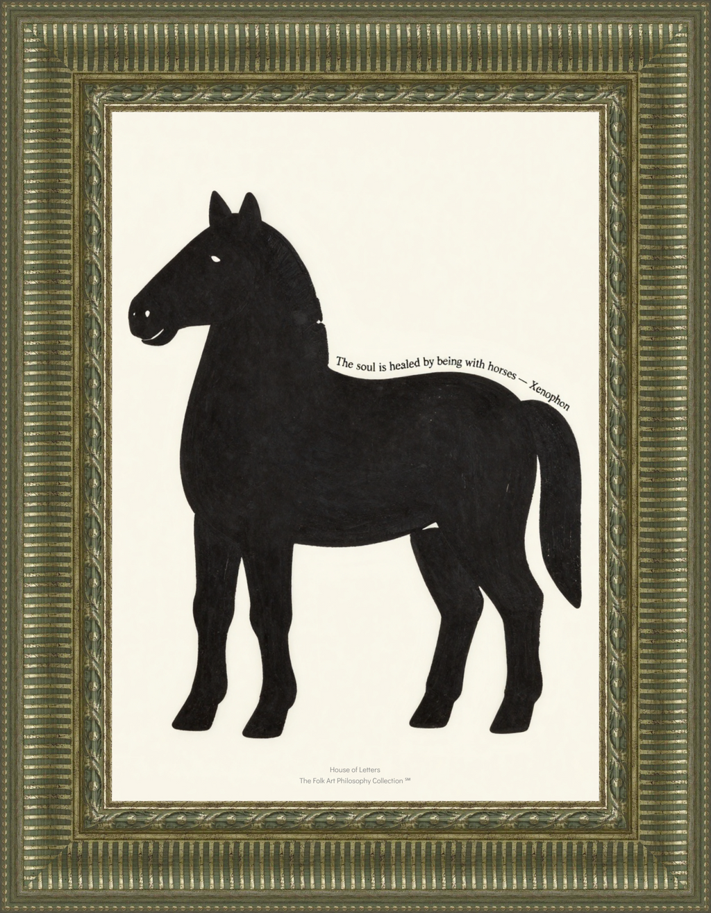Fine Art Poster — Minimalist Bear Wall Art Print “No man is free who is not master of himself” Epictetus