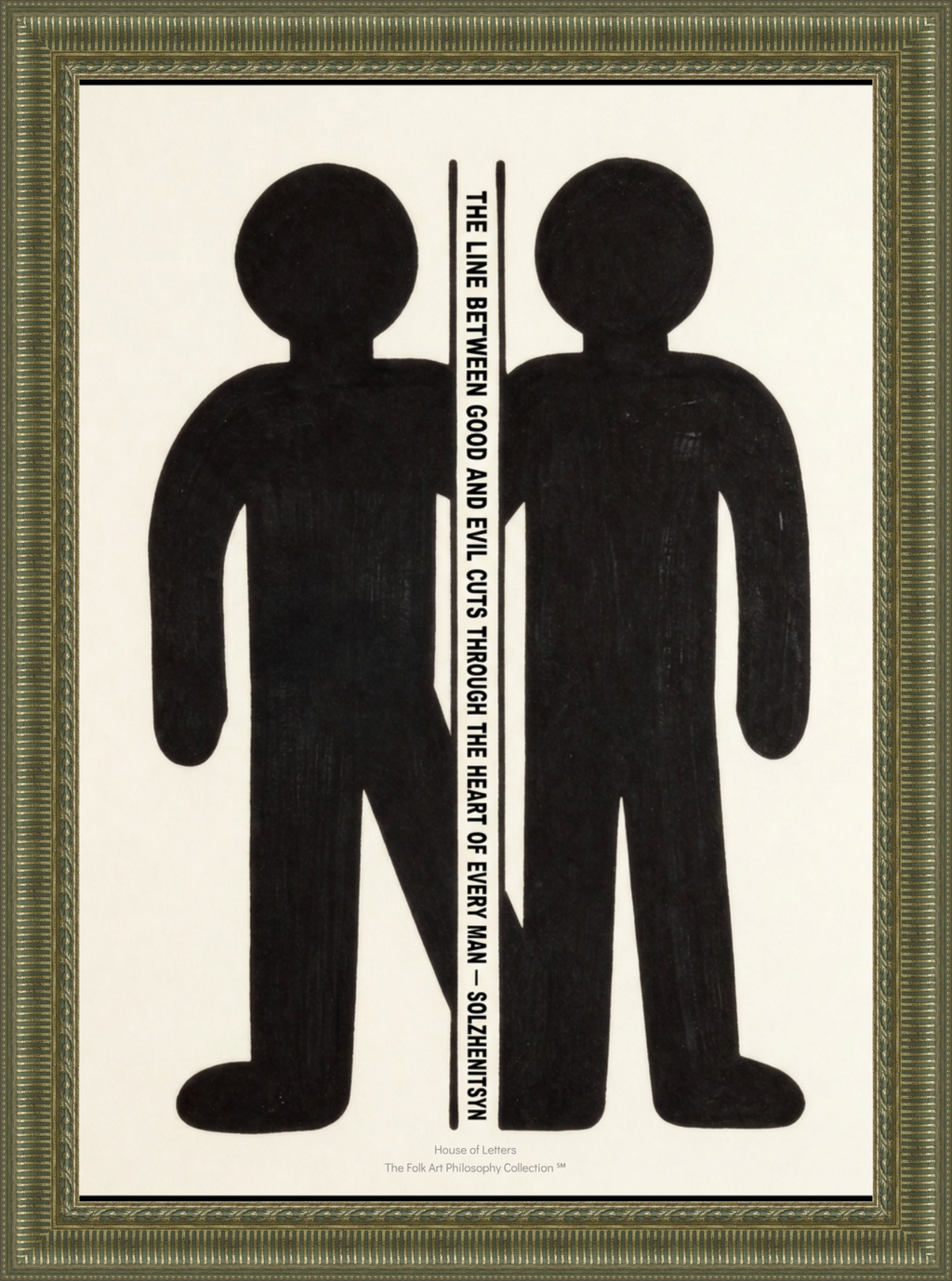 Fine Art Poster — Minimalist Bear Wall Art Print “No man is free who is not master of himself” Epictetus