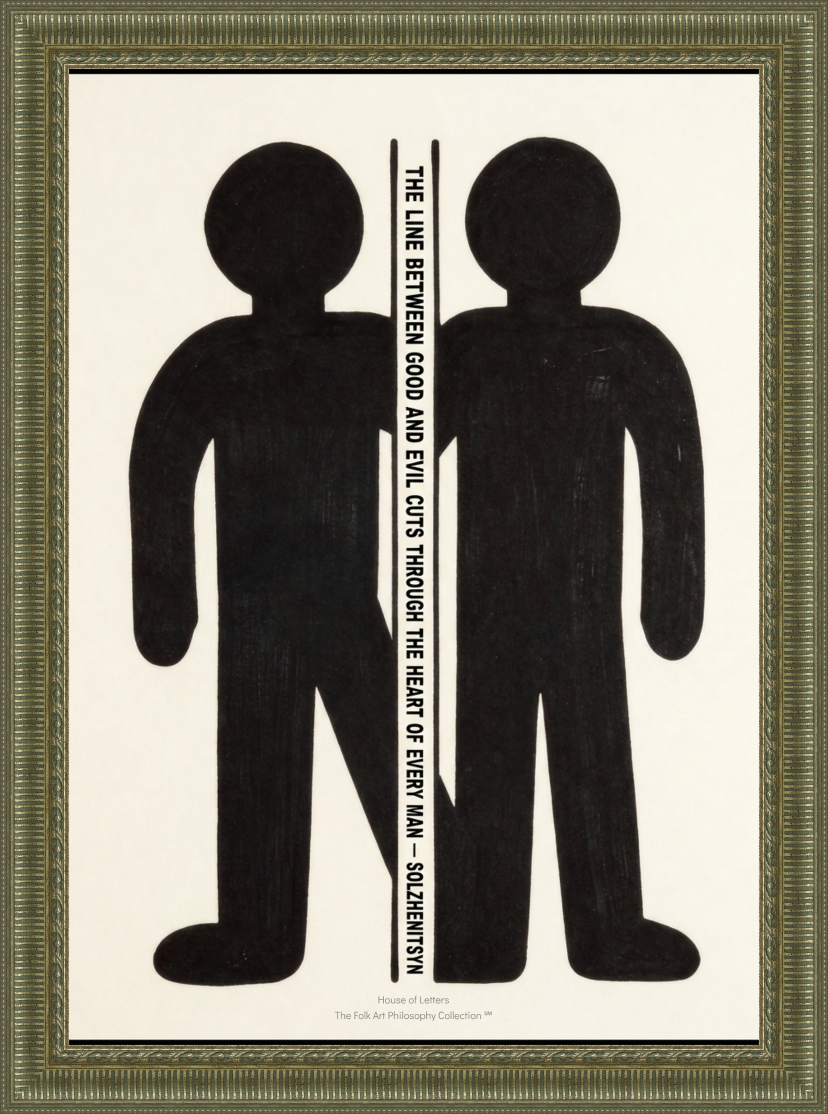 Fine Art Poster — Minimalist Bear Wall Art Print “No man is free who is not master of himself” Epictetus