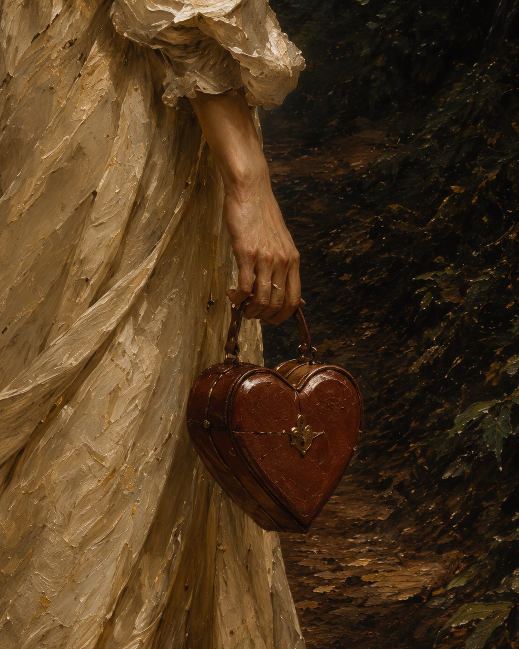 Red Flags — Satirical Fine Art Pre-Raphaelite Oil Print