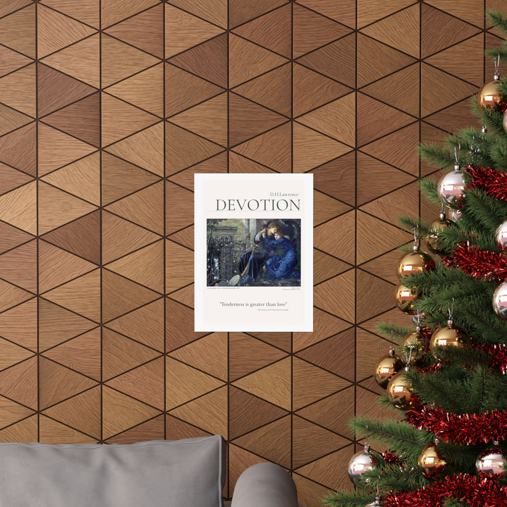DH Lawrence — 'Devotion' Literary Art Poster