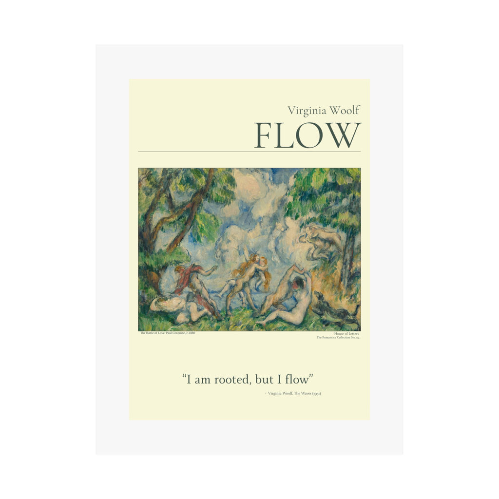 Virginia Woolf — 'Flow' Literary Art Poster