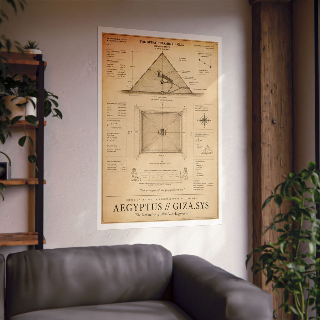 Aegyptus // Giza.Sys Architectural Blueprint Print — The Architectural Algorithms Series (Edition 3 of 7)