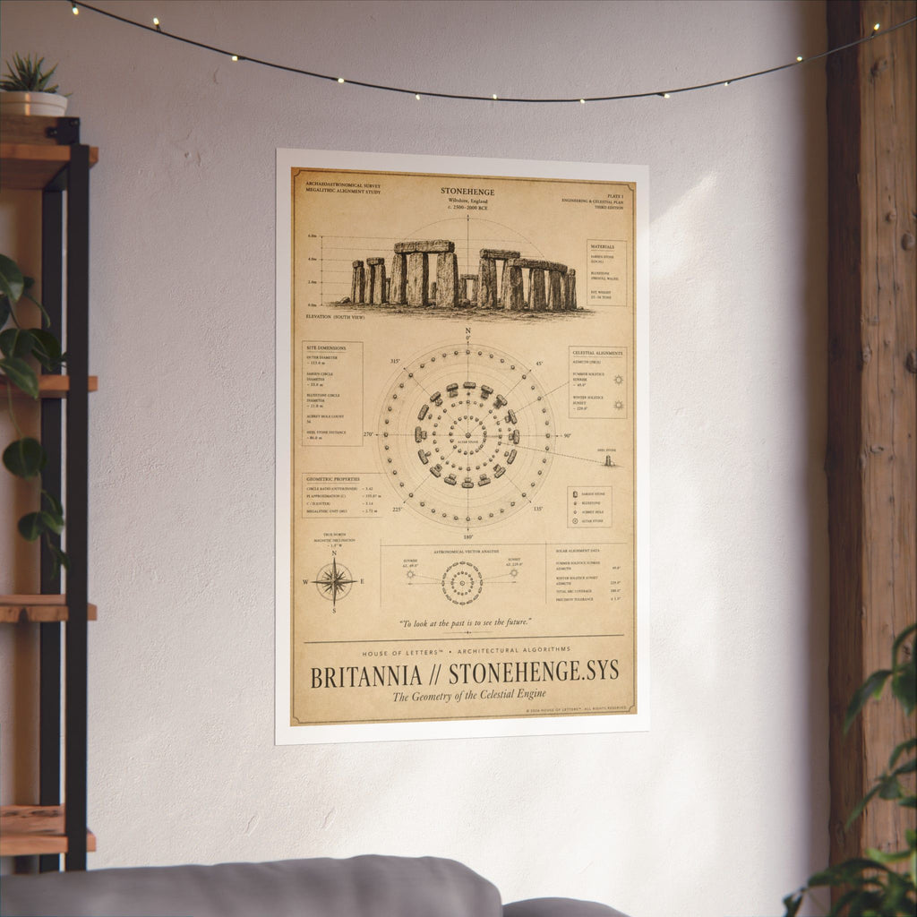 Britannia // Stonehenge.Sys Architectural Blueprint Print — The Architectural Algorithms Series (Edition 2 of 7)