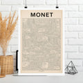 Monet Coded Art Print | Abstract Programmed Flowchart Poster | Tech & Fine Art Fusion