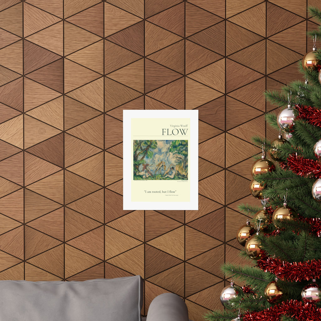 Virginia Woolf — 'Flow' Literary Art Poster