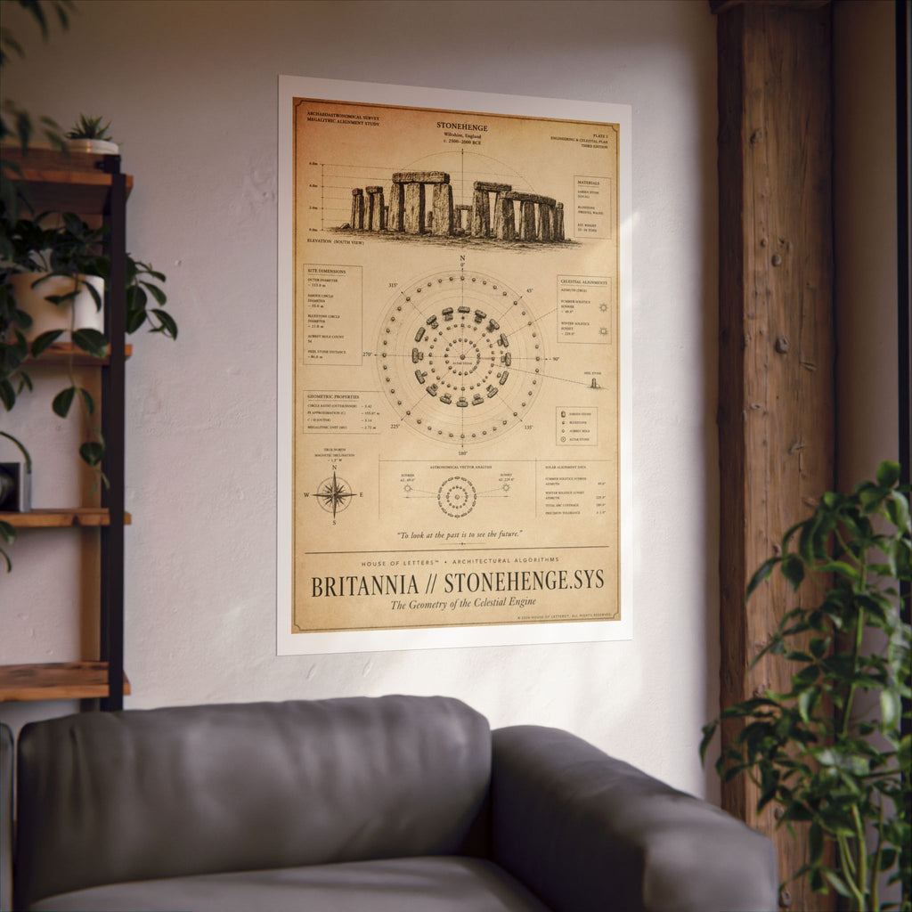 Britannia // Stonehenge.Sys Architectural Blueprint Print — The Architectural Algorithms Series (Edition 2 of 7)