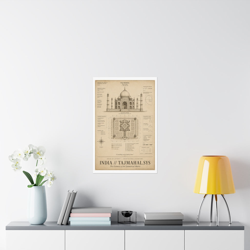India // TajMahal.Sys Architectural Blueprint Print — The Architectural Algorithms Series (Edition 6 of 7)