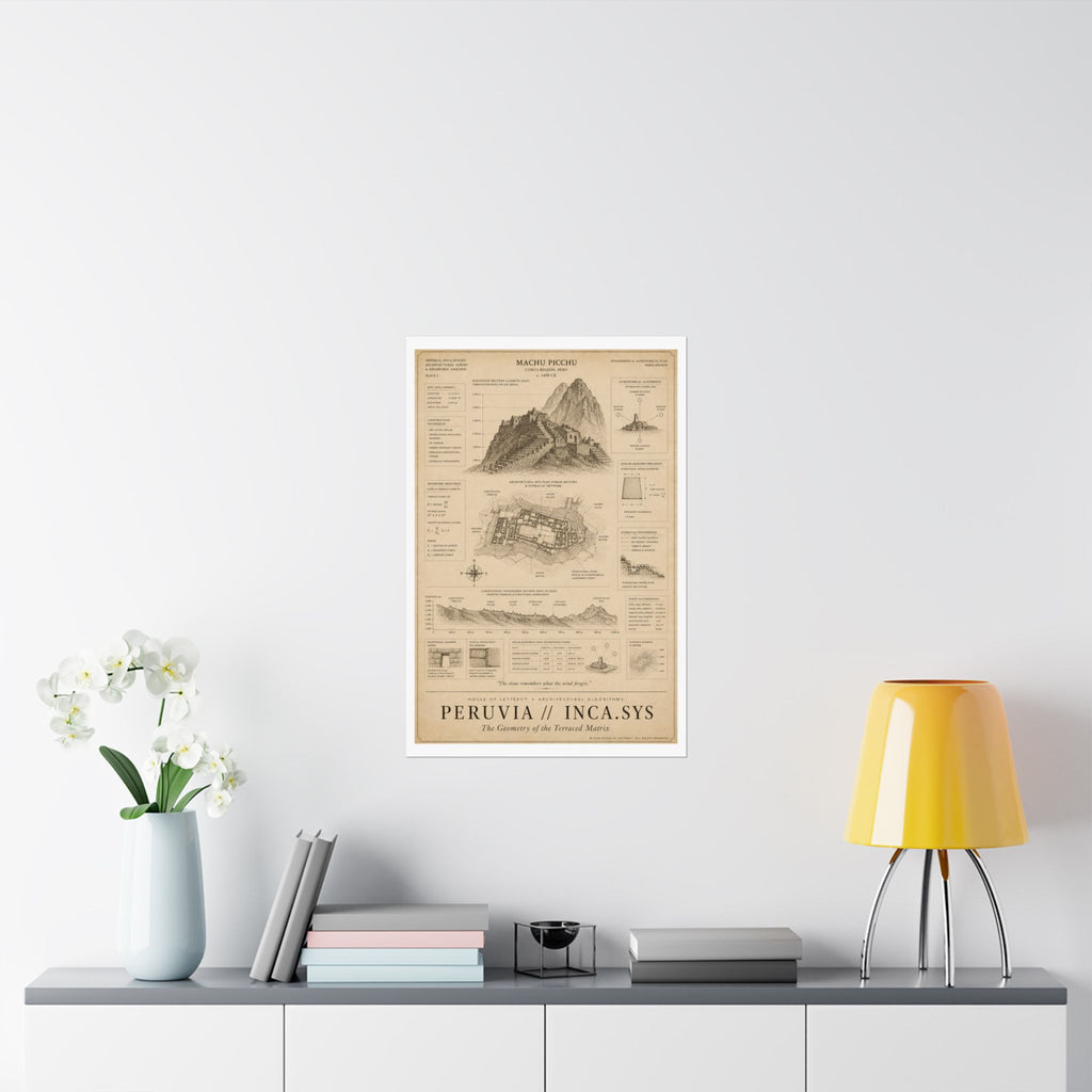 Peruvia // Inca.Sys Architectural Blueprint Print — The Architectural Algorithms Series (Edition 5 of 7)
