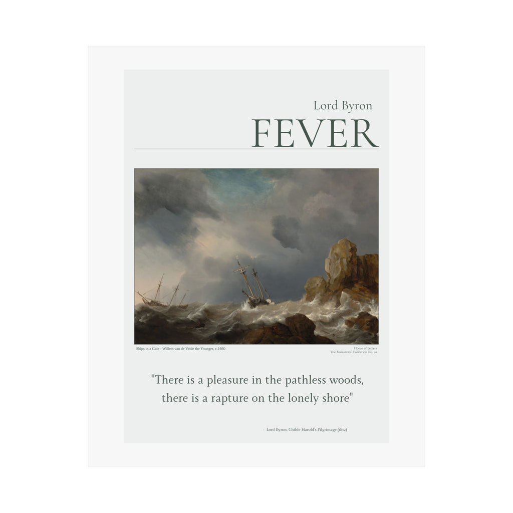 Lord Byron — 'FEVER' Literary Art Poster
