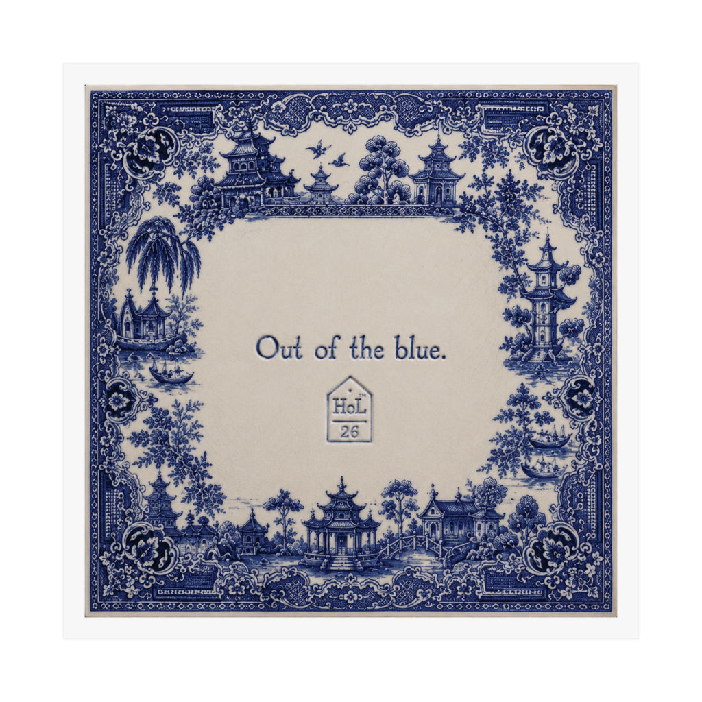 Out of the Blue – Contemporary Chinoiserie Art Print