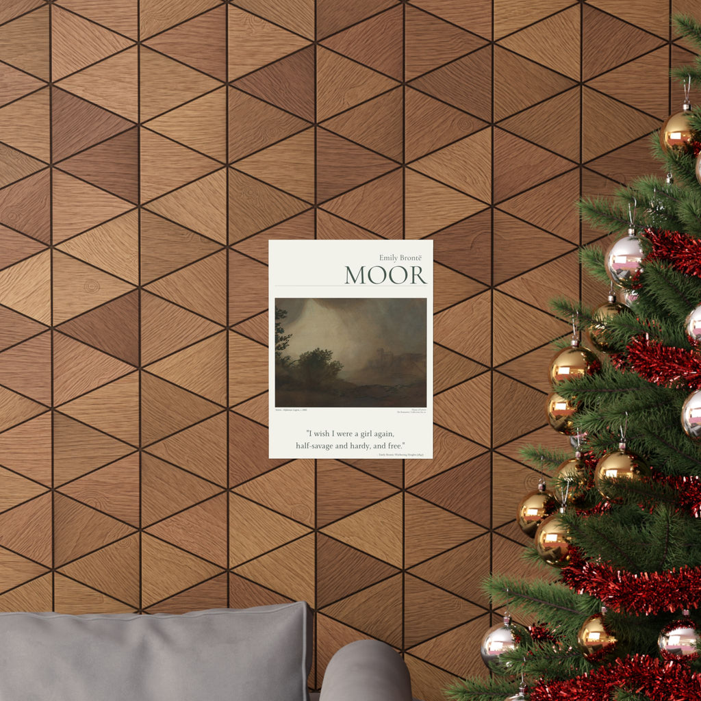 Emily Brontë — 'MOOR' Literary Art Poster
