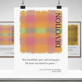 Robert Burns 'Devotion' Tartan Poster — Scottish Romantic Literary Wall Art