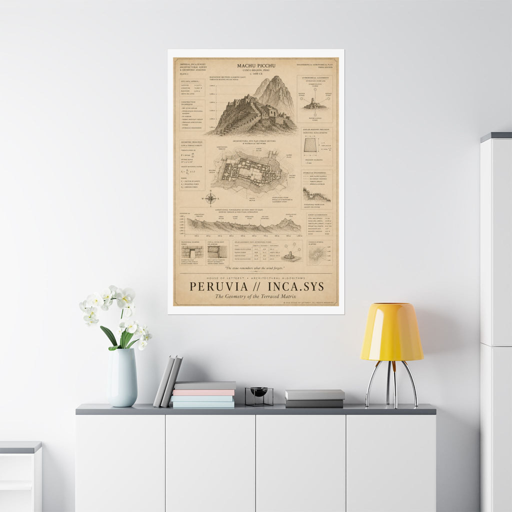 Peruvia // Inca.Sys Architectural Blueprint Print — The Architectural Algorithms Series (Edition 5 of 7)