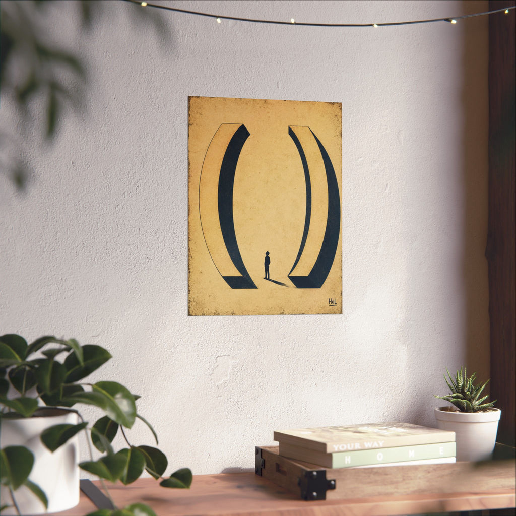 Matte Poster — Minimalist Surreal Archway Art Print