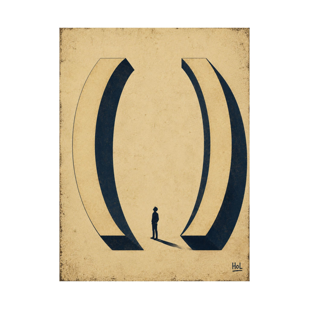 Matte Poster — Minimalist Surreal Archway Art Print