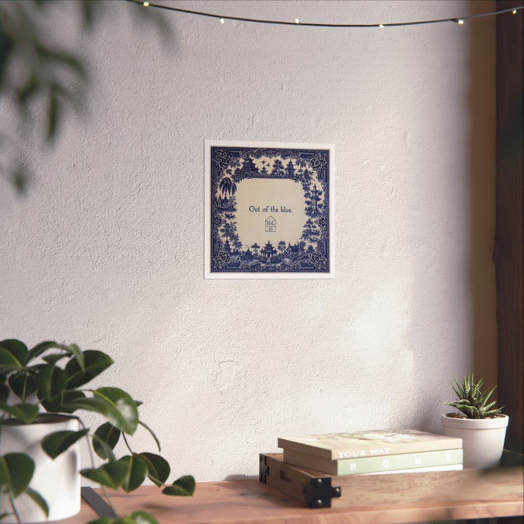 Out of the Blue – Contemporary Chinoiserie Art Print